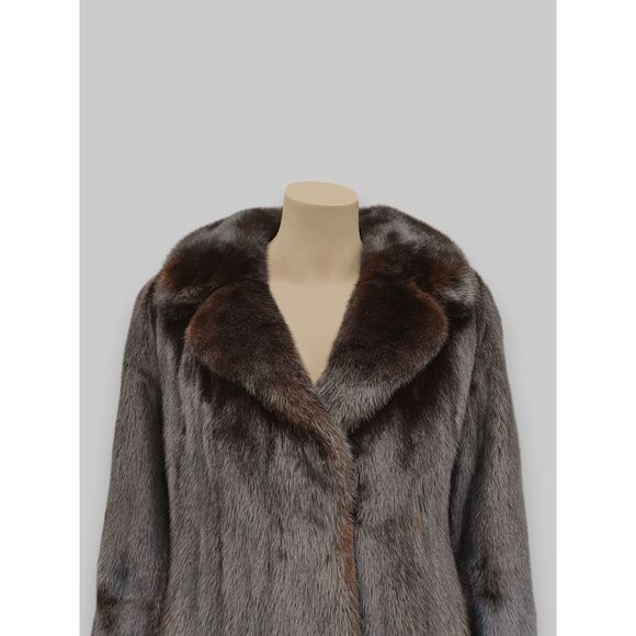 Vintage Dark Brown Mink Coat -Small/Medium - Picture 6 of 9